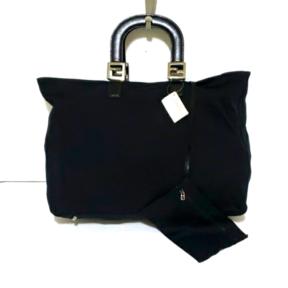Brand New Fendi Neoprene and Leather Large Twins Tote